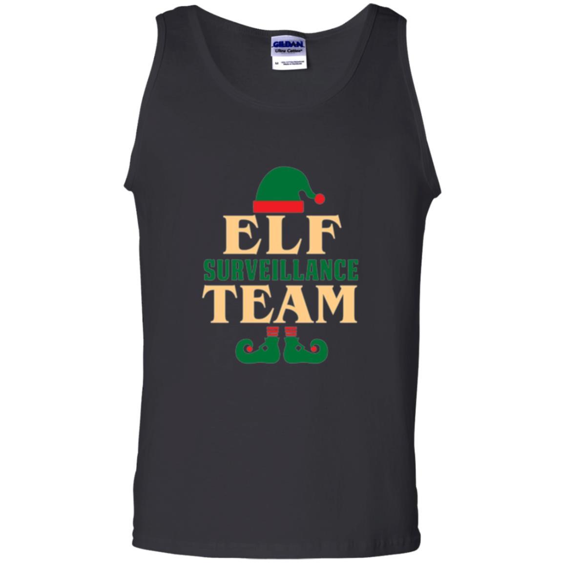Christmas T-shirt Elf Surveillance Team T-shirt Black