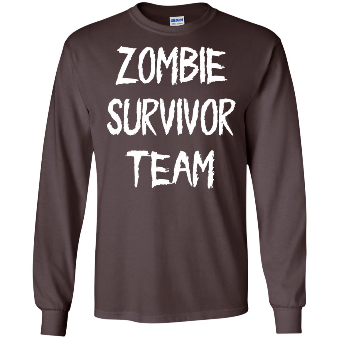 Zombie Lover T-shirt Zombie Survivor Team Dark Chocolate