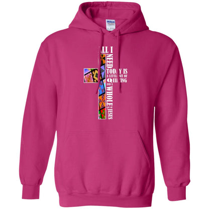 All I Need Today Is A Little Bit Of Quilting And A Whole Lot Of Jesus T-shirt Heliconia