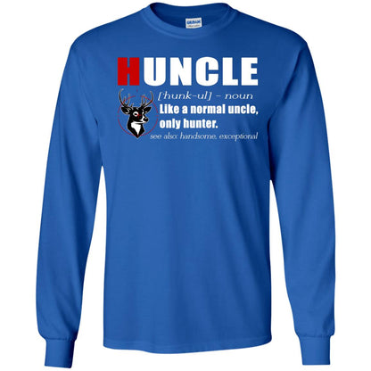 Huncle Definition Like A Normal Uncle Only Hunter Hunting Uncle Gift Shirt For Mens Royal