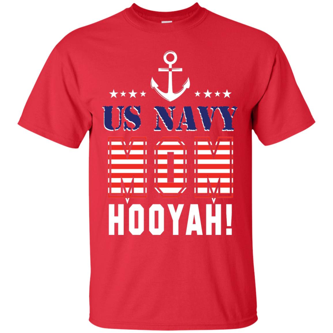 Us Navy Mom Hooyah Shirt Red