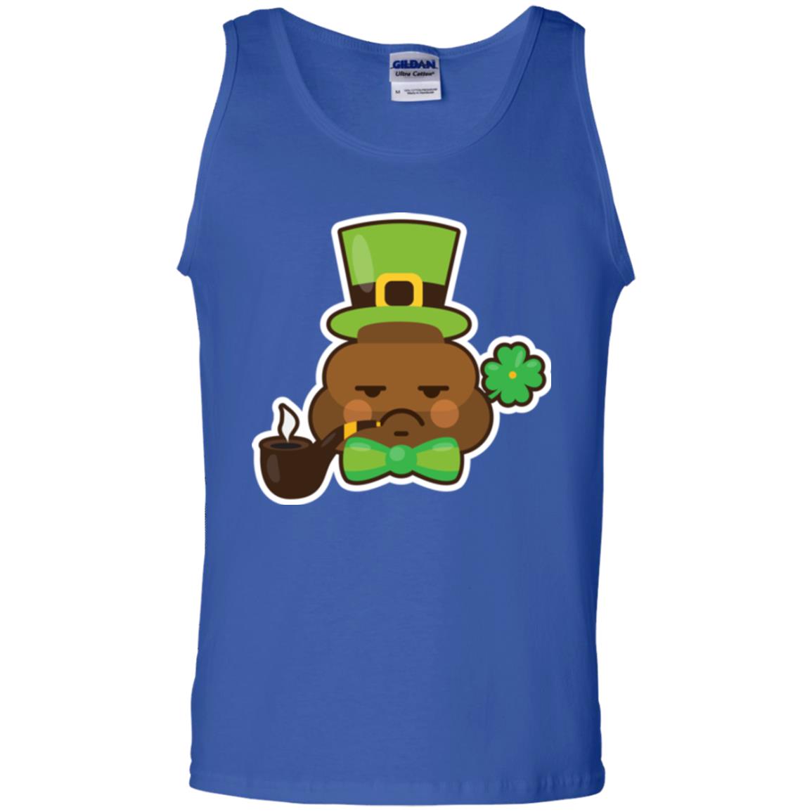 Saint Partick_s Day T-shirt Leprechaun Poop Emoji With Patrick Hat Royal