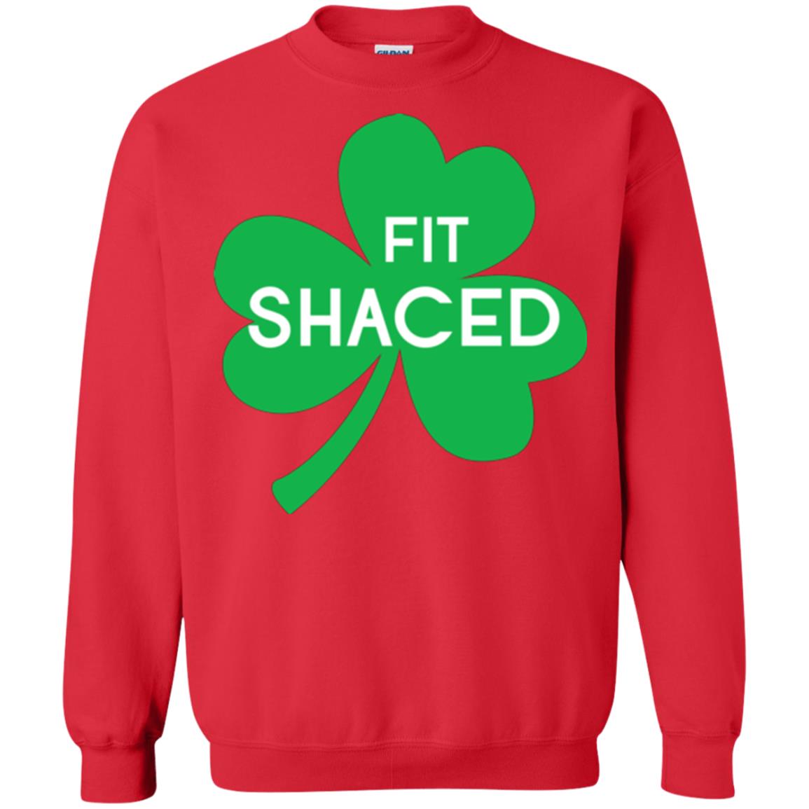 Saint Patrick's Day T-shirt Shamrocks Fit Shaced Red