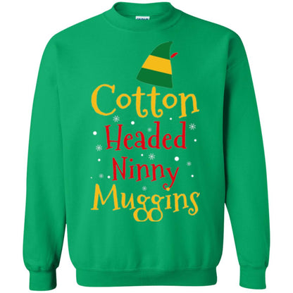 Funny Elf T-shirt Cotton Headed Ninny Muggins Irish Green