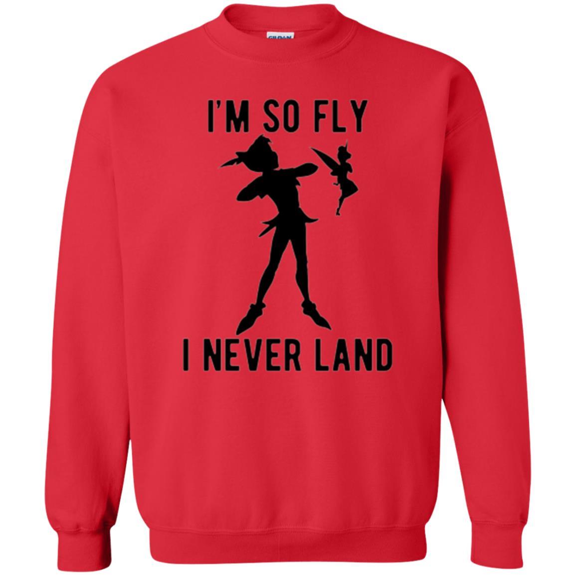 Film T-shirt Tinker Bell I'm So Fly I Never Land Red