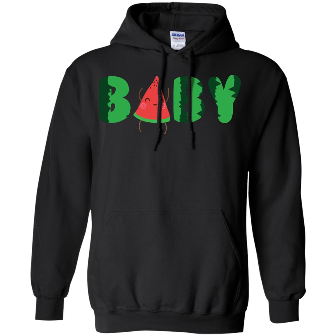 Baby Watermelon Funny Summer Melon Fruit Shirt For Baby Kids Black