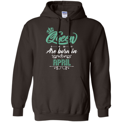 Brithday T-Shirt Queen Are Born In April Dark Chocolate