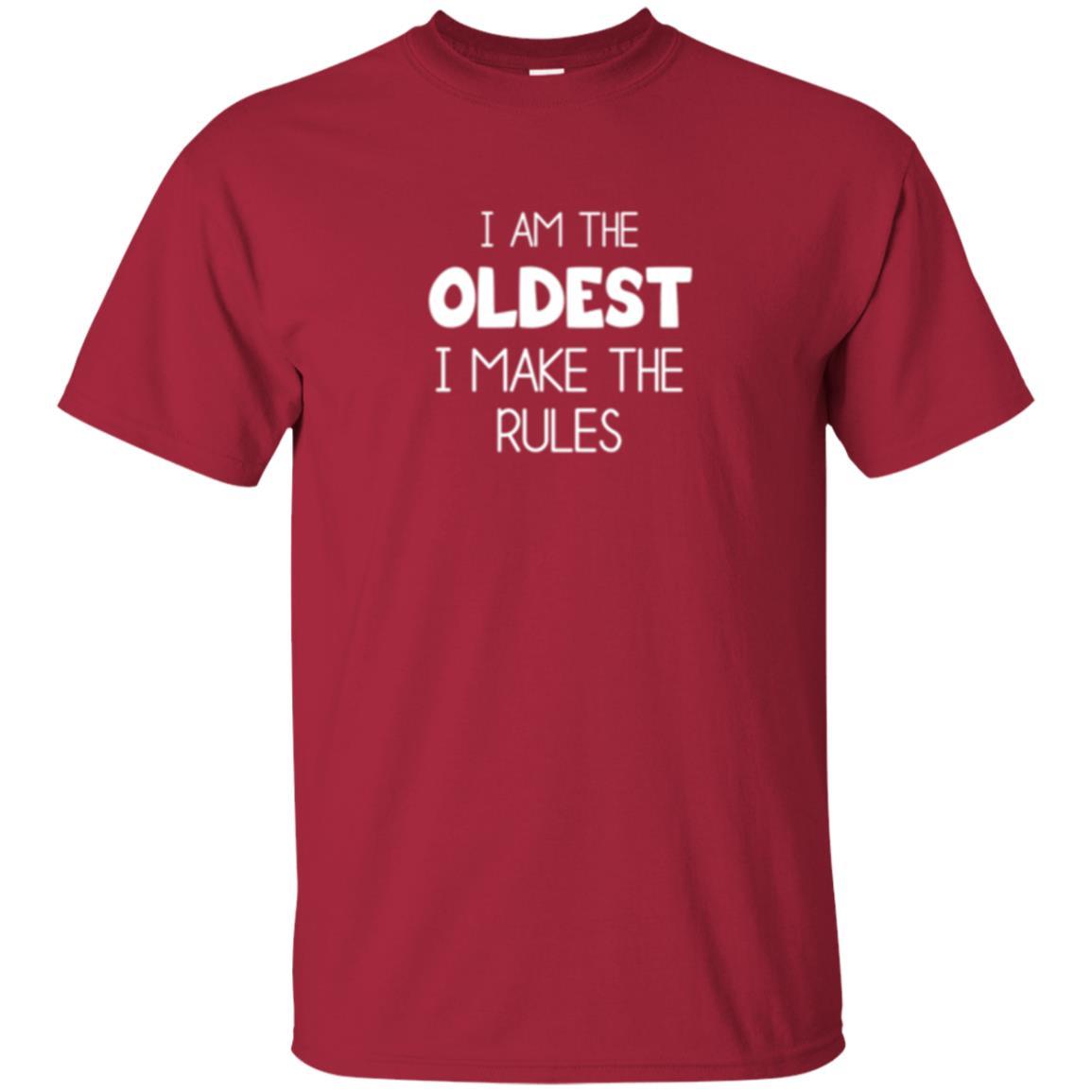Family T-shirt I'm The Oldest I Make The Rules Cardinal
