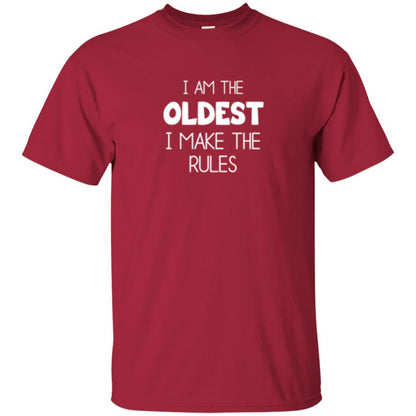 Family T-shirt I'm The Oldest I Make The Rules Cardinal