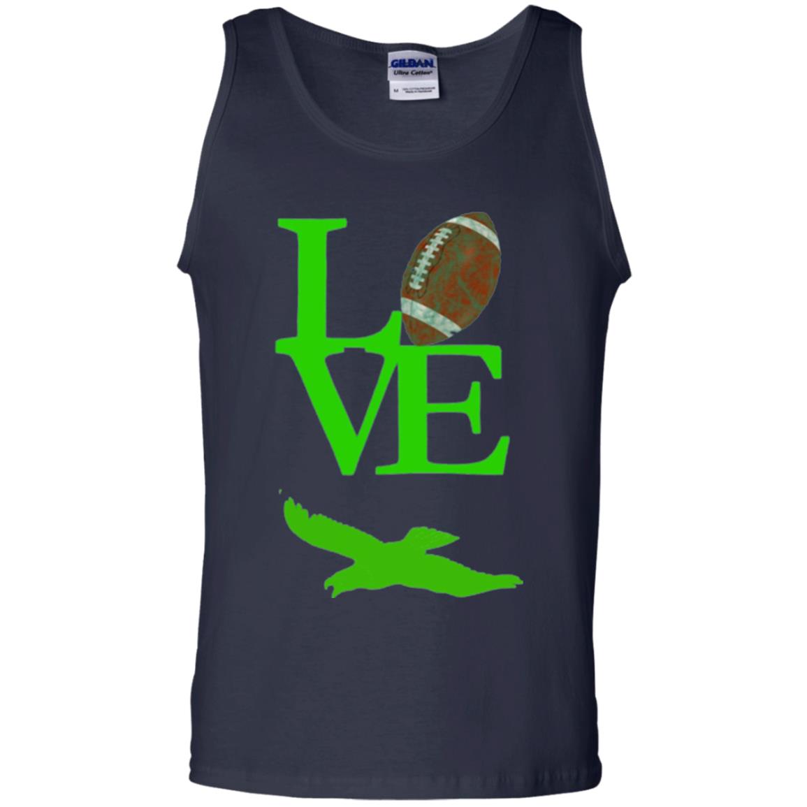 Football Lover T-shirt Love Football Flying Bird T-shirt Navy