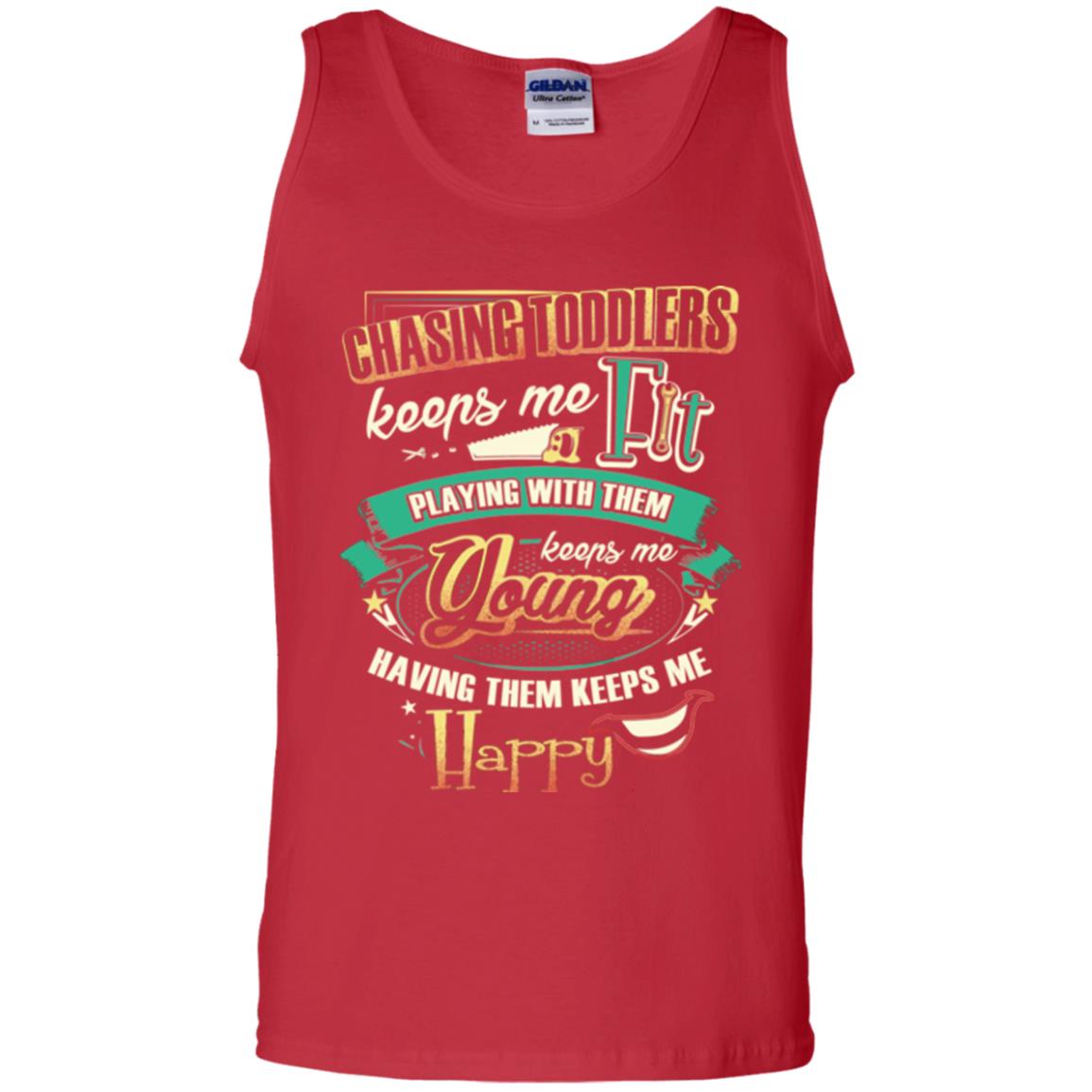 Chasing Toddlers Keeps Me Fit Shirt Red