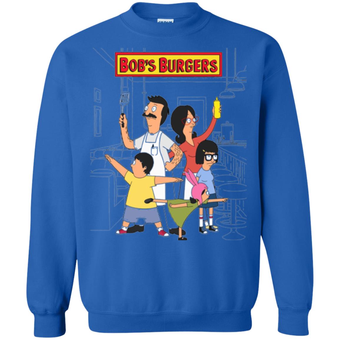 Family Group Hero Pose T-shirt Bob_s Burgers Royal