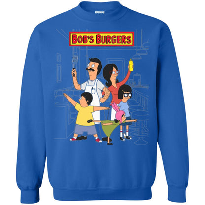 Family Group Hero Pose T-shirt Bob_s Burgers Royal