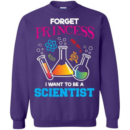 Forget Princess I Want To Be A Scientist Shirt Chemistry Purple
