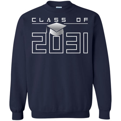 Class Of 2031 Kindergarten First Day Of School Graduate In 2031 Shirt Navy