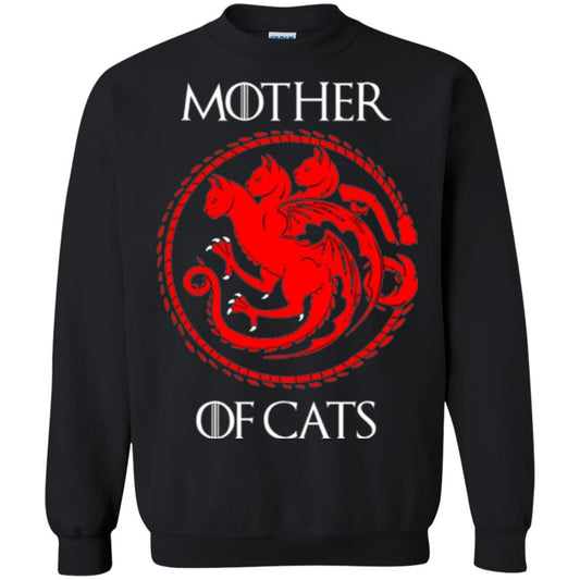 Cat Lover T-shirt Mother Of Cats Hot Black