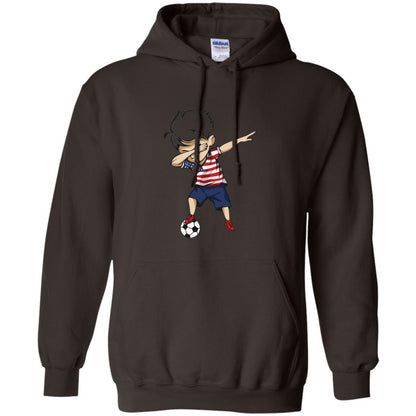Dabbing Soccer Boy United States Jersey Shirt Usa Football Dark Chocolate