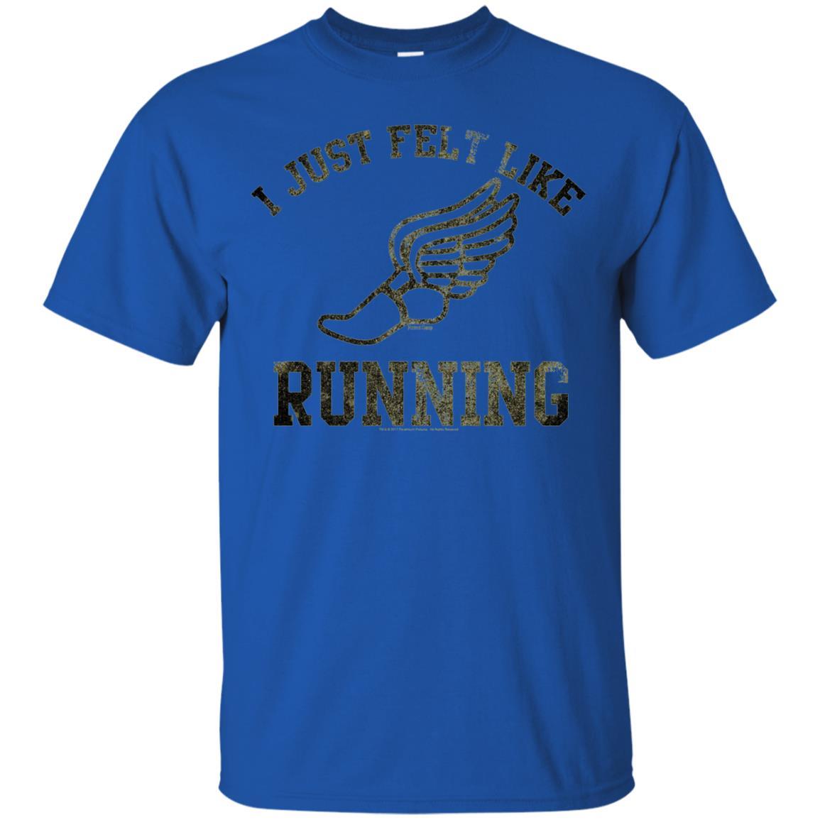 Movie T-Shirt I Just Felt Like Running Royal