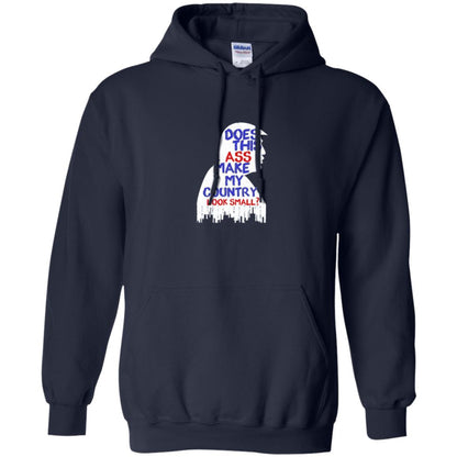 Political T-shirt Does This Ass Make Country Look Small Navy