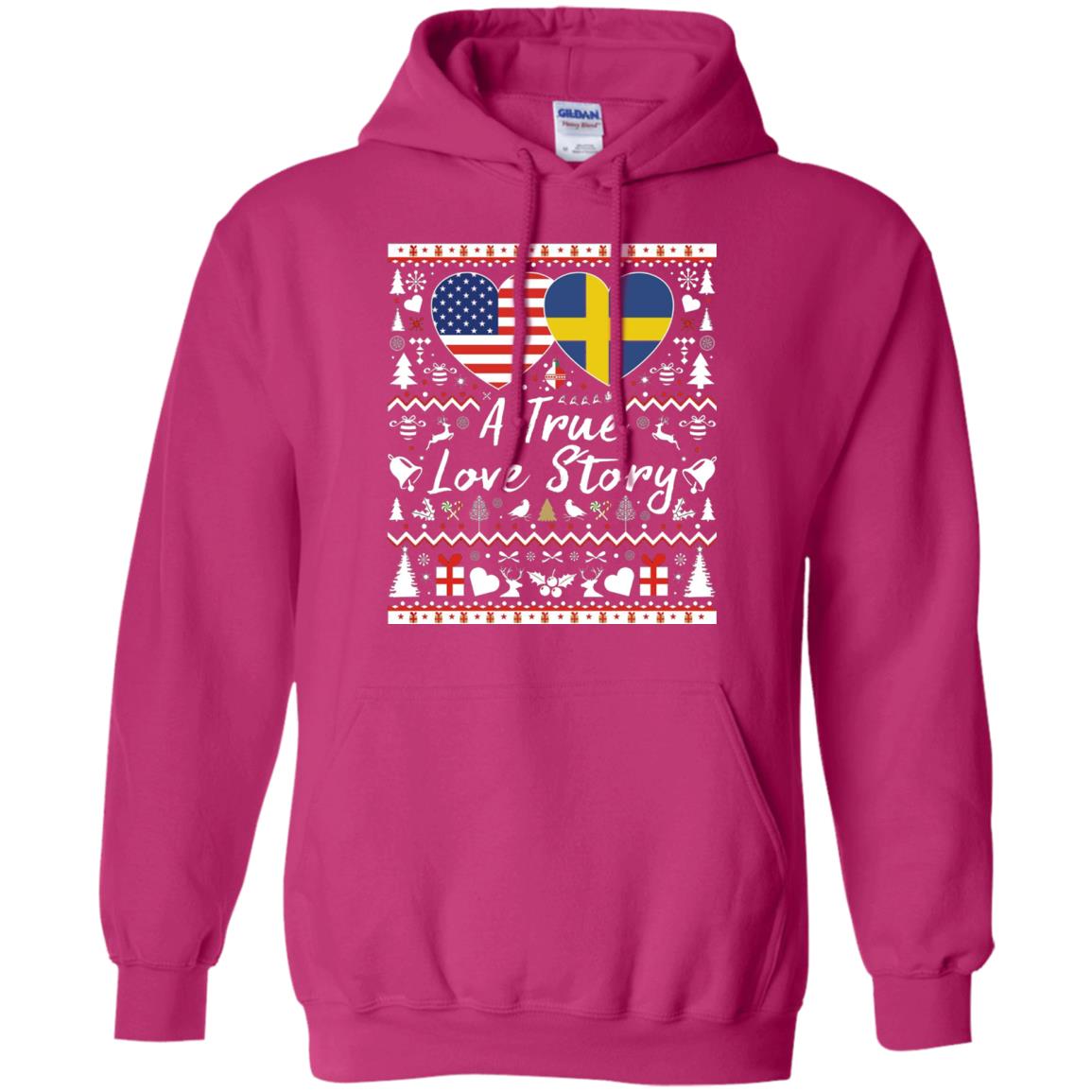 Christmas T-shirt American Swedish A True Love Story Heliconia