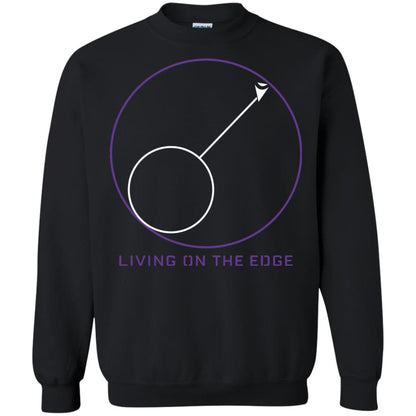 Gamer T-shirt Living On The Edge Run From The Storm Black