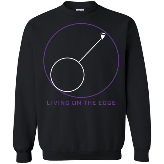 Gamer T-shirt Living On The Edge Run From The Storm Black