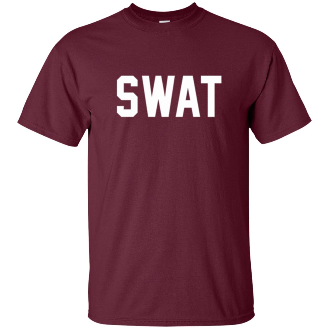 Police Officer T-shirt Swat Police Maroon