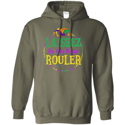 Mardi Gras T-shirt Laissez Les Bon Temps Rouler Military Green