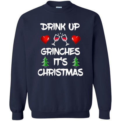 Christmas T-shirt Drink Up Grinches It_s Christmas Navy