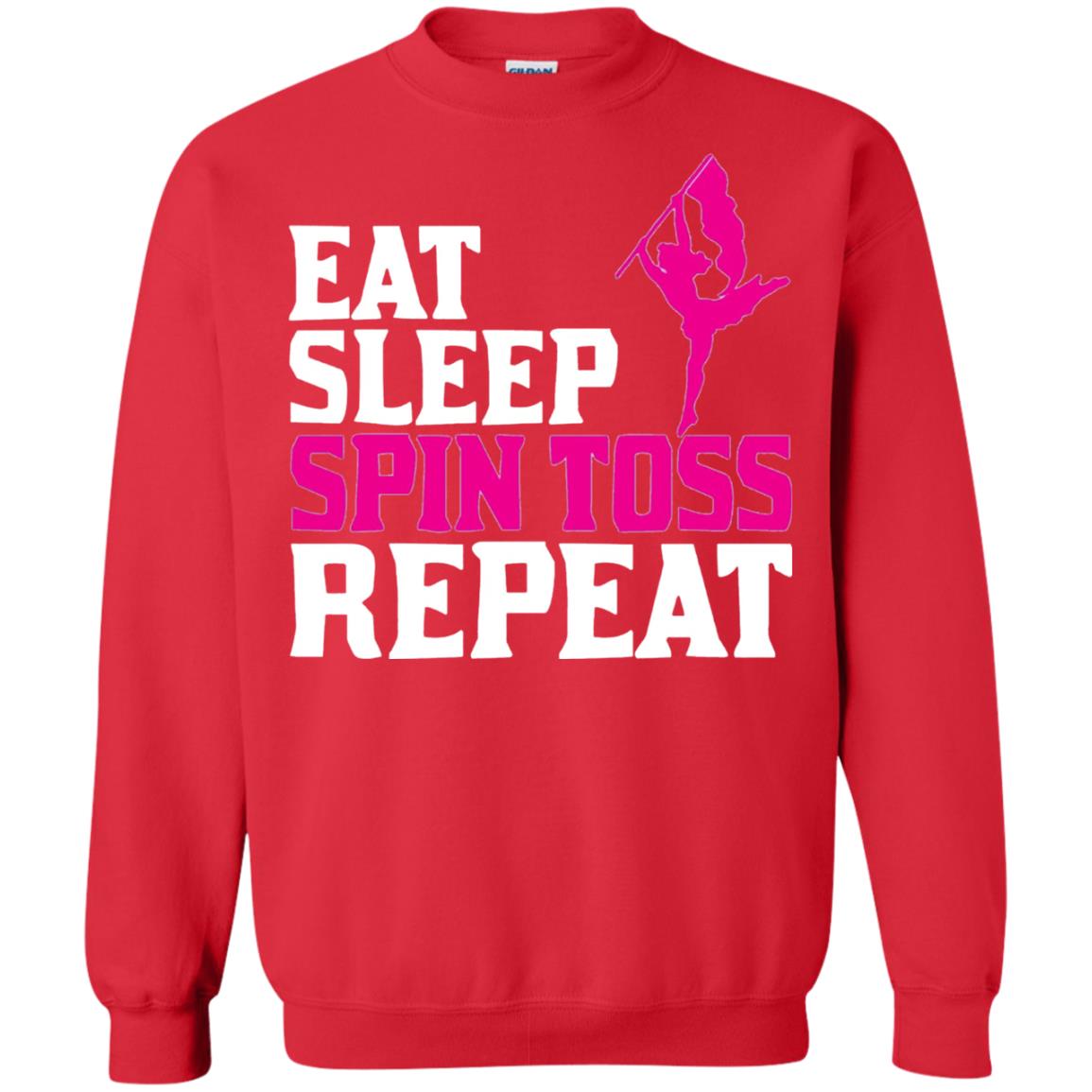 Eat Sleep Spin Toss Repeat Color Guard T-shirt Red