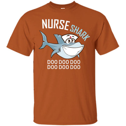 Nurse Shark Doo Doo Doo Shark Nursing Shirt Texas Orange