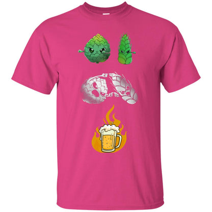 Beer Lover T-shirt Beer Fusion Flags Heliconia