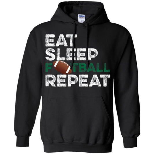 Eat Sleep Football Repeat Football Lover Shirt Black
