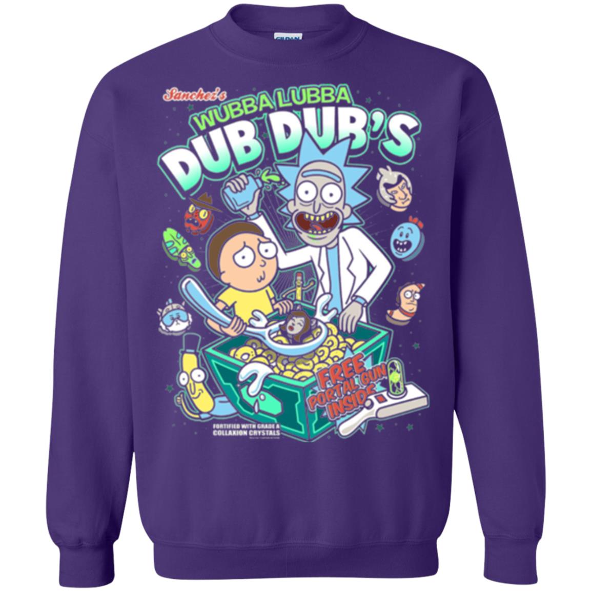 Movie T-shirt Wubba Luba Dub Dub_s Cereal Purple
