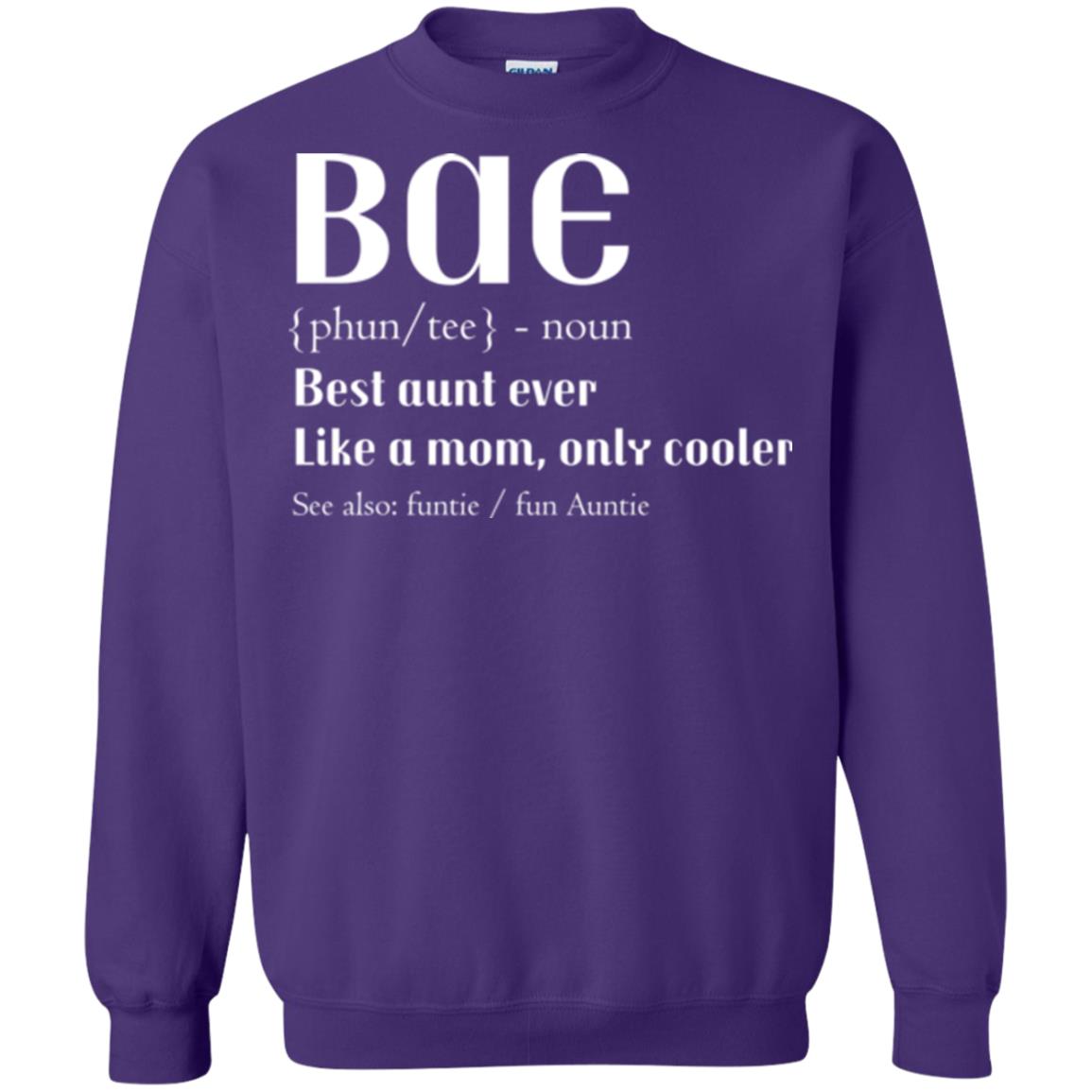 Bae Best Aunt Ever Shirt Purple