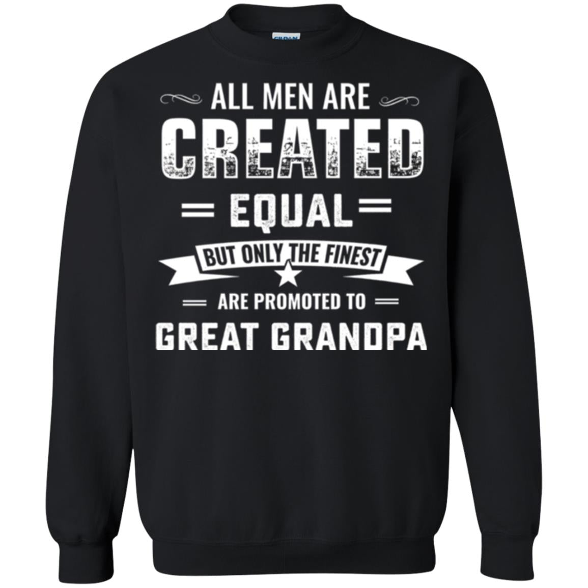 Papa T-shirt All Men Are Created Equal Black