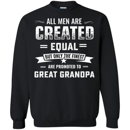 Papa T-shirt All Men Are Created Equal Black