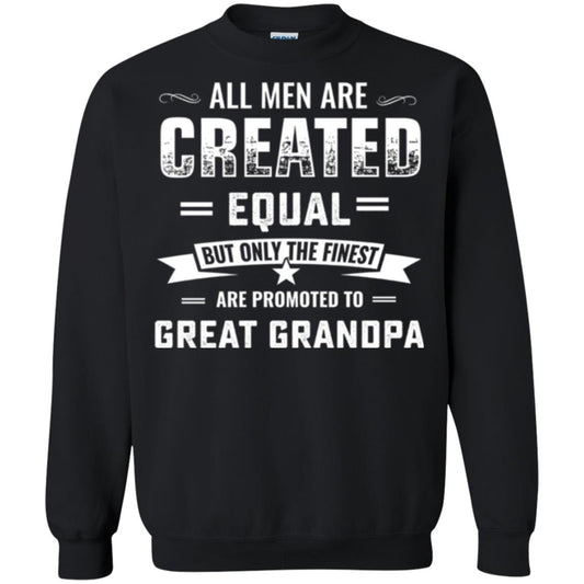 Papa T-shirt All Men Are Created Equal Black