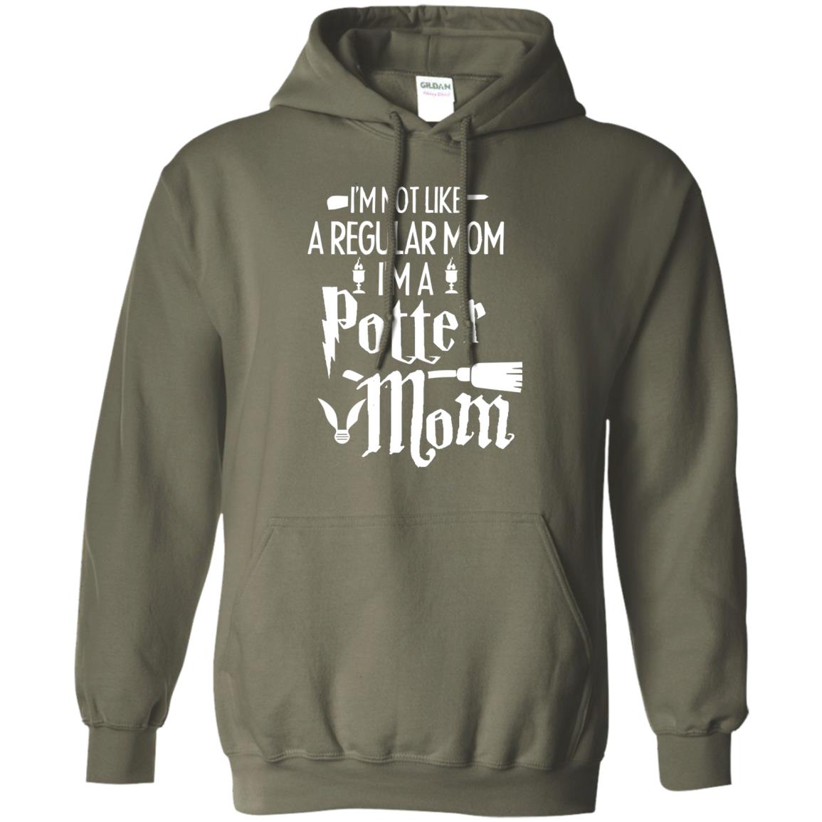 I'm Not Like A Regular Mom, I'm A Potter Mom Harry Potter Fan Shirt Military Green