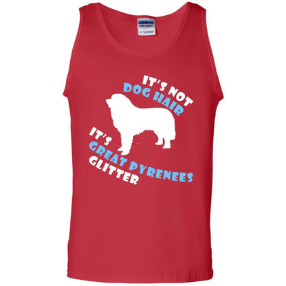It's Not Dog Hair It's Great Pyrenees Glitter Dogs Lovers Gift Shirt Red
