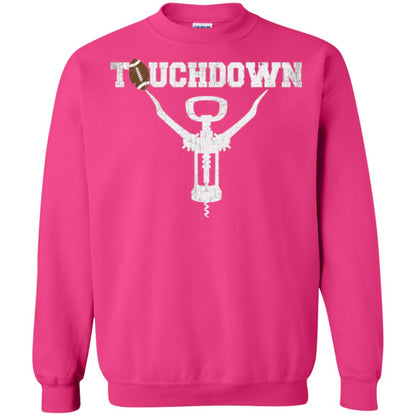 Football T-shirt Touchdown Funny Football Wine Lovers Heliconia
