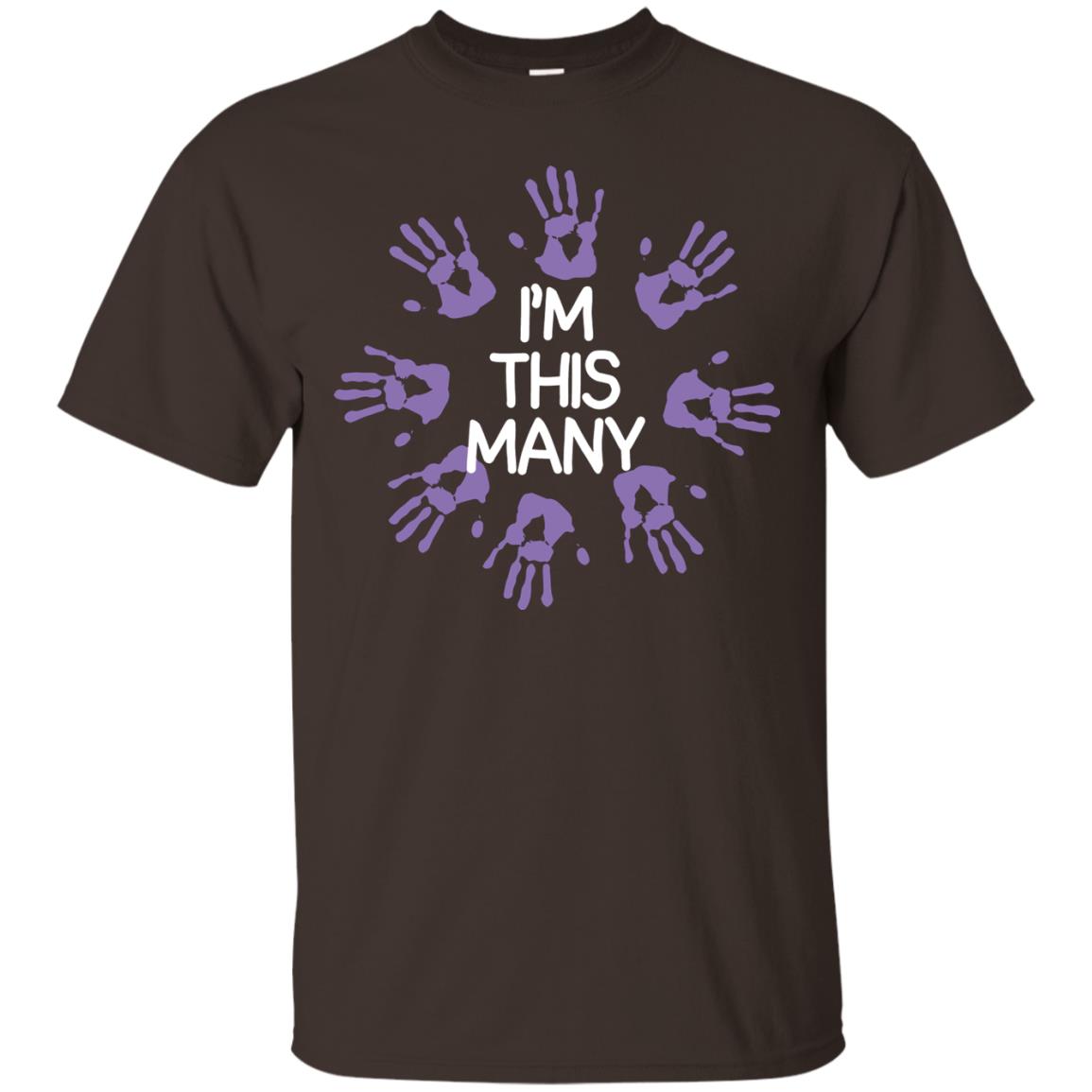 I_m This Many 40th Birthday Shirt Dark Chocolate