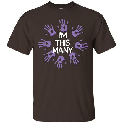 I_m This Many 40th Birthday Shirt Dark Chocolate