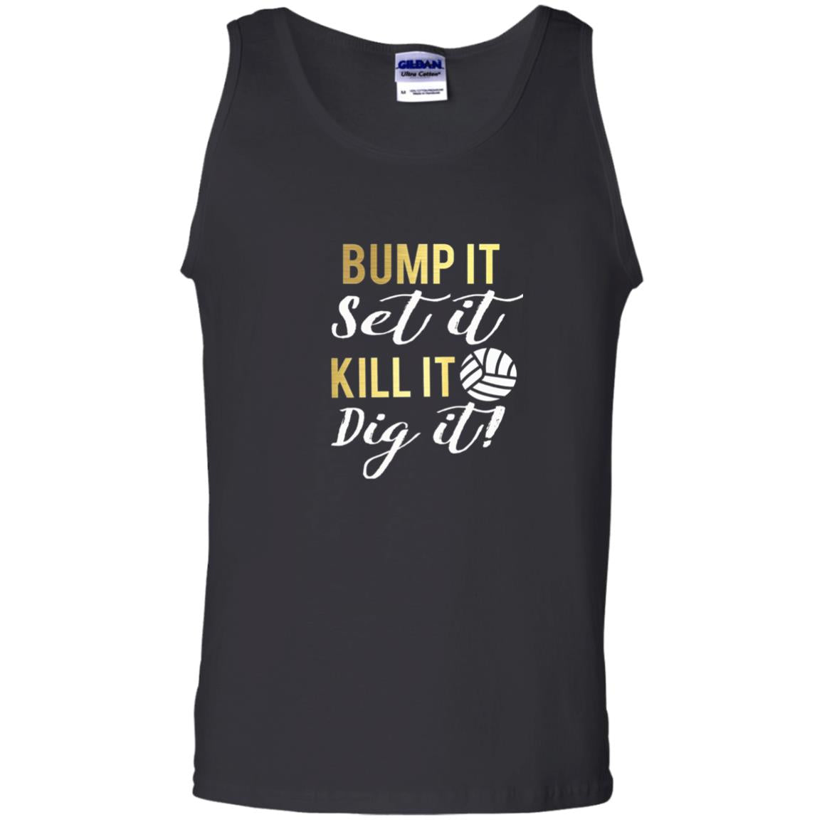 Bump It Set It Kill It Dig It Volleyball Lover T-shirt Black