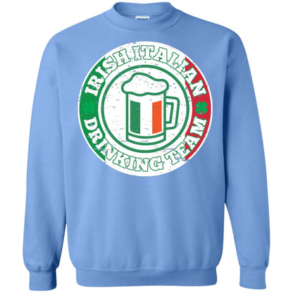 Irish Italian Drinking Team Italy Flag St Patrick_s Day T-shirt Carolina Blue