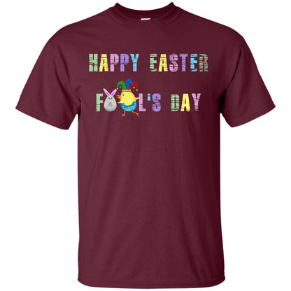 Happy Easter Fools Day Shirt Maroon