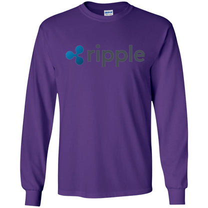 Xrp Ripple Logo T-shirt Purple