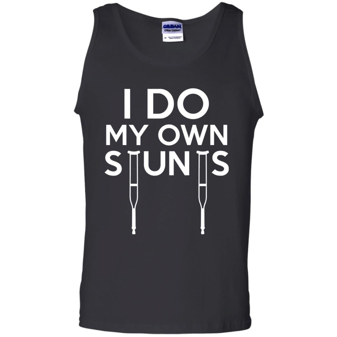 Funny I Do My Own Stunts Broken Leg Get Well Gift T-shirt Black