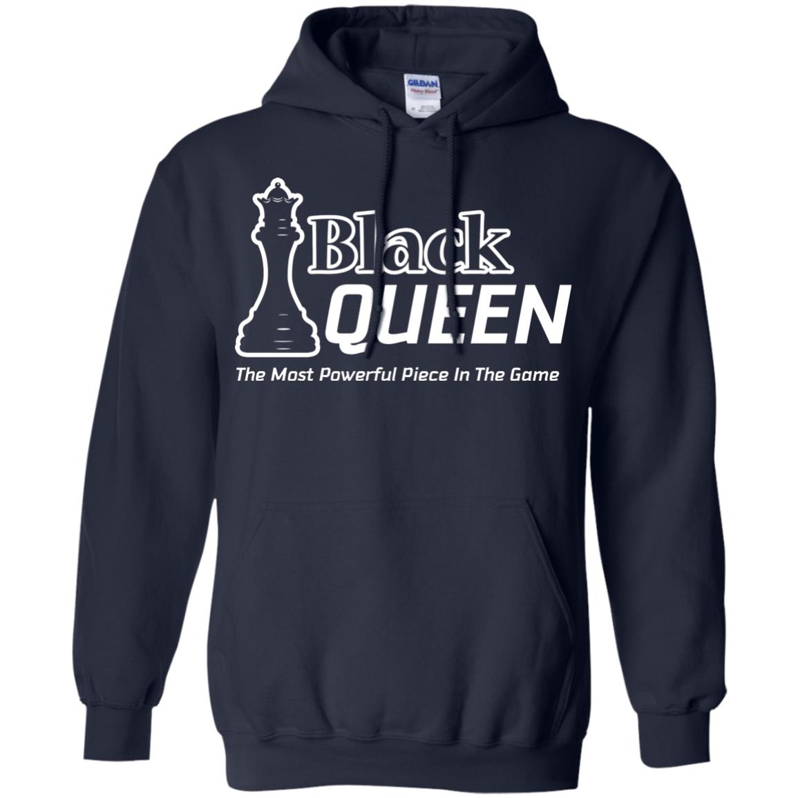 Black Queen Proud Black Woman African American T-shirt Navy