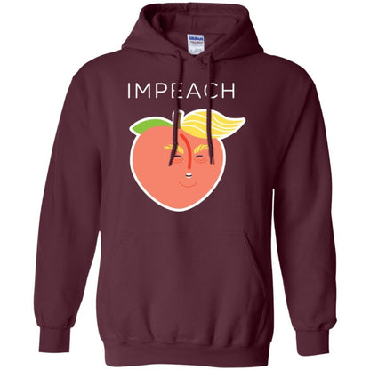 Anti Trump Peach Emoji T-shirt Impeach Donald Maroon